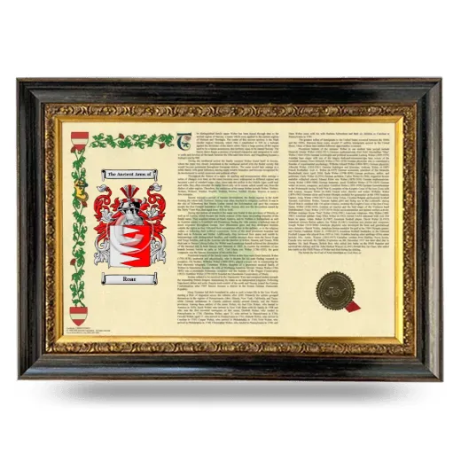 Roar Armorial Landscape Framed - Heirloom