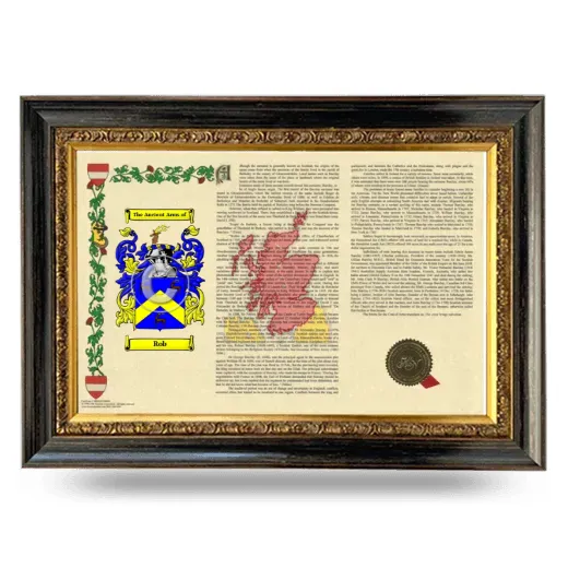 Rob Armorial Landscape Framed - Heirloom