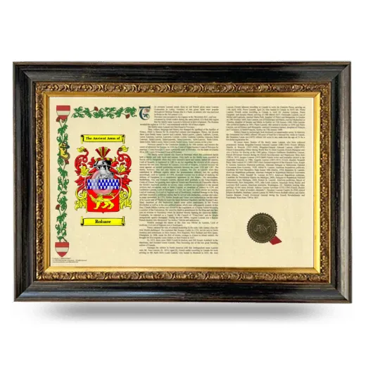 Robare Armorial Landscape Framed - Heirloom
