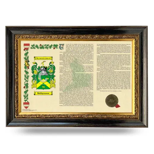 Robbynsome Armorial Landscape Framed - Heirloom