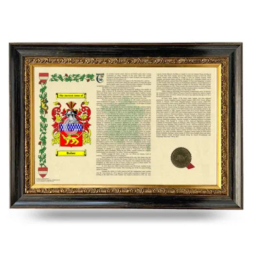 Rober Armorial Landscape Framed - Heirloom