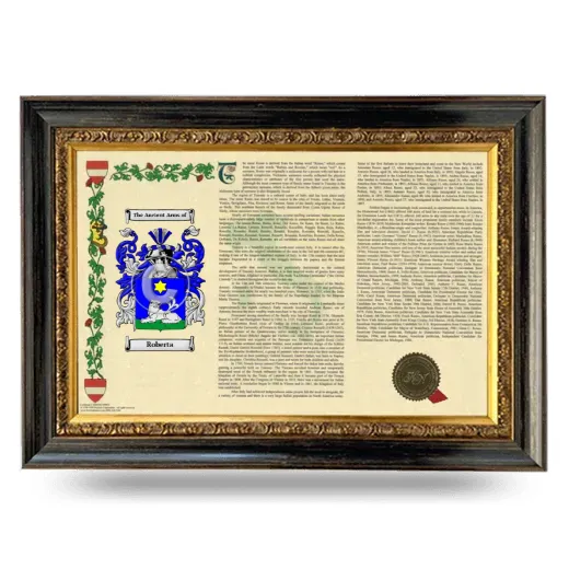 Roberta Armorial Landscape Framed - Heirloom