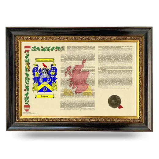 Robone Armorial Landscape Framed - Heirloom