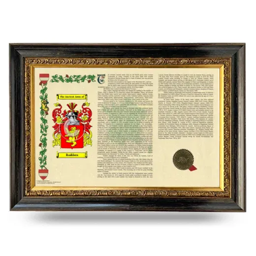 Rodders Armorial Landscape Framed - Heirloom