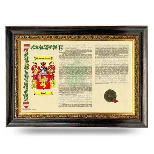 Rodel Armorial Landscape Framed - Heirloom