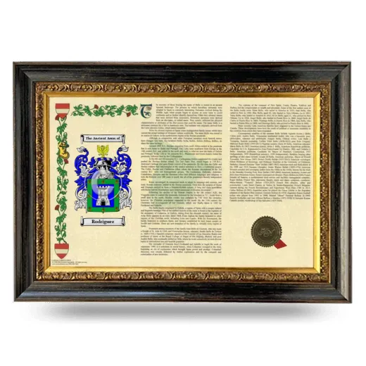 Rodriguez Armorial Landscape Framed - Heirloom