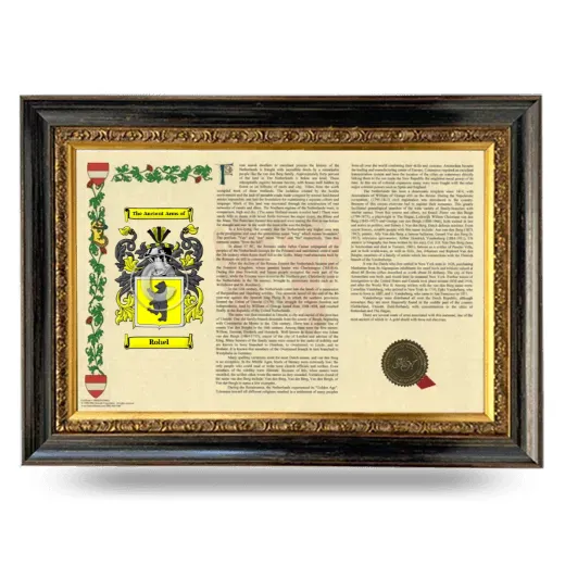 Rohel Armorial Landscape Framed - Heirloom