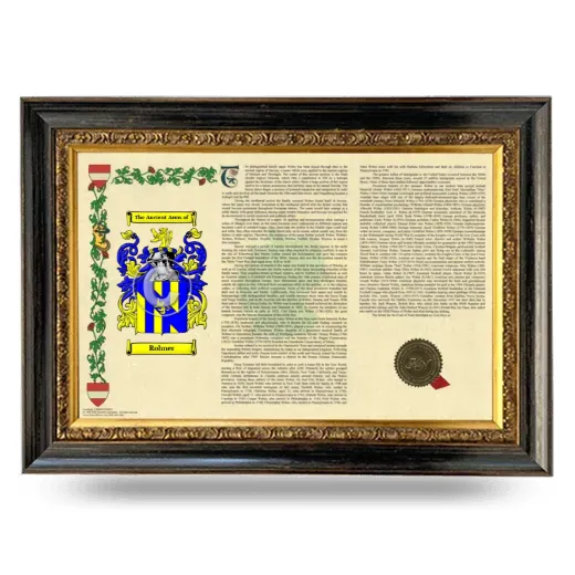 Rohner Armorial Landscape Framed - Heirloom