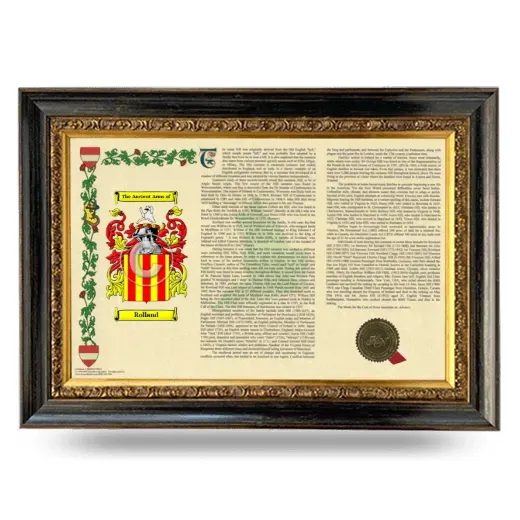 Rolland Armorial Landscape Framed - Heirloom