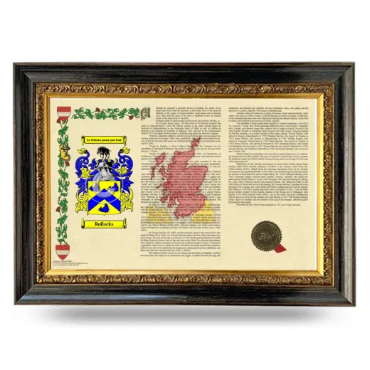 Rollocks Armorial Landscape Framed - Heirloom