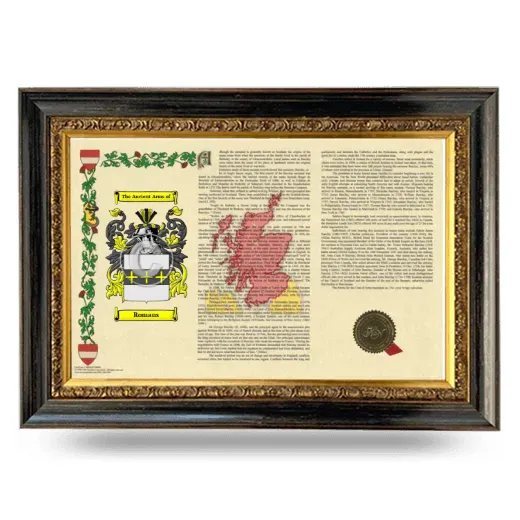 Romans Armorial Landscape Framed - Heirloom