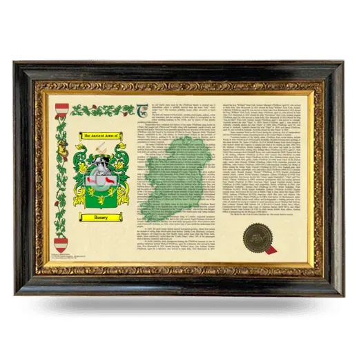 Roney Armorial Landscape Framed - Heirloom