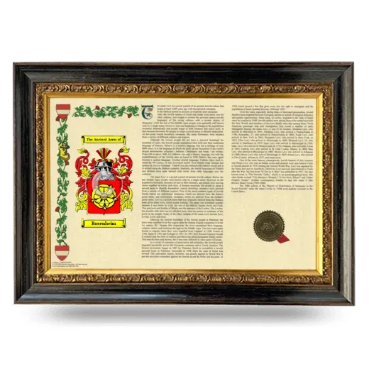 Rosenheim Armorial Landscape Framed - Heirloom