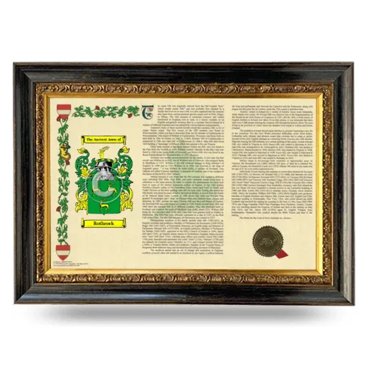 Rothrock Armorial Landscape Framed - Heirloom