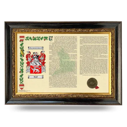 Rouf Armorial Landscape Framed - Heirloom