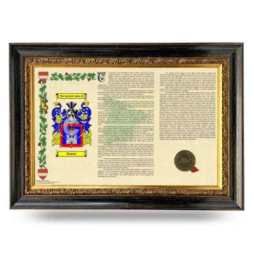 Rozon Armorial Landscape Framed - Heirloom
