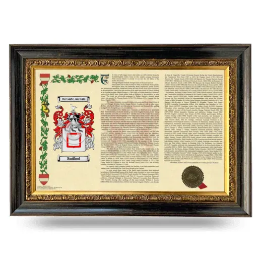 Rudford Armorial Landscape Framed - Heirloom