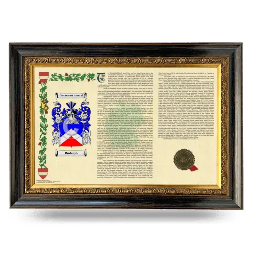Rudolph Armorial Landscape Framed - Heirloom