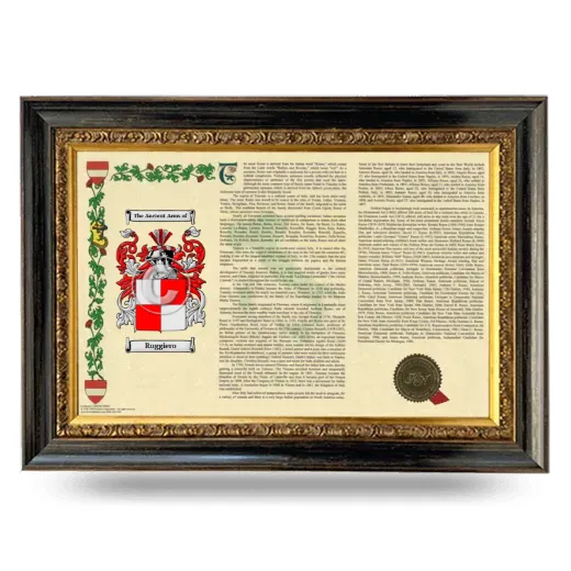 Ruggiero Armorial Landscape Framed - Heirloom
