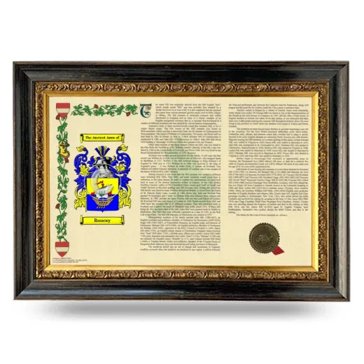 Runcay Armorial Landscape Framed - Heirloom