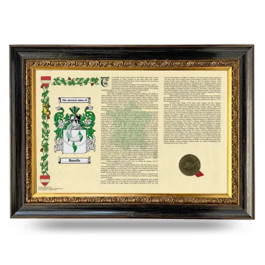 Rundle Armorial Landscape Framed - Heirloom