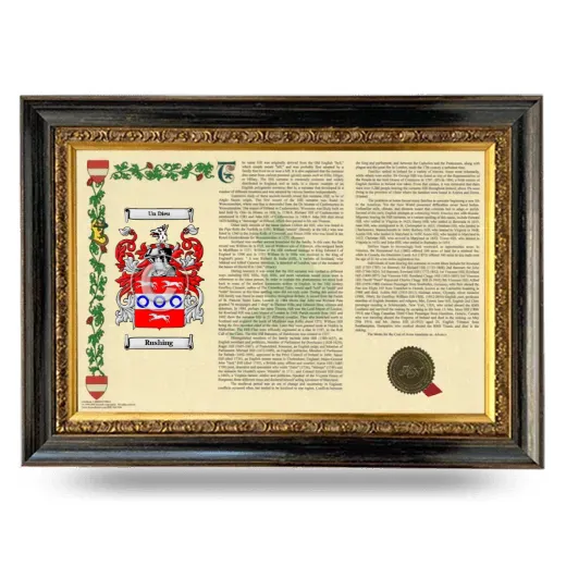 Rushing Armorial Landscape Framed - Heirloom