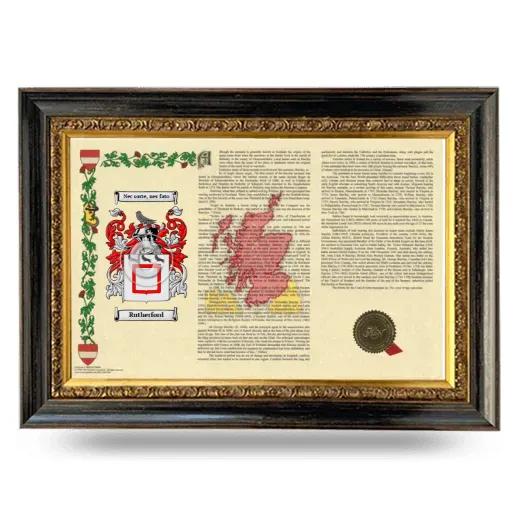 Rutherford Armorial Landscape Framed - Heirloom