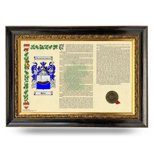 Ryter Armorial Landscape Framed - Heirloom