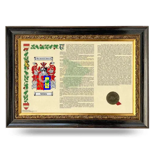 Sabata Armorial Landscape Framed - Heirloom