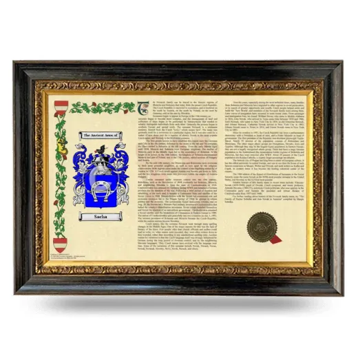 Sacha Armorial Landscape Framed - Heirloom