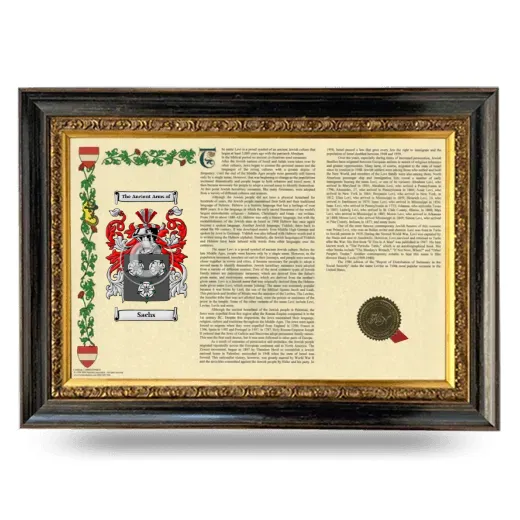 Sachs Armorial Landscape Framed - Heirloom