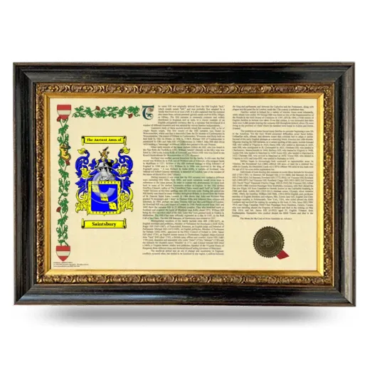 Saintsbury Armorial Landscape Framed - Heirloom