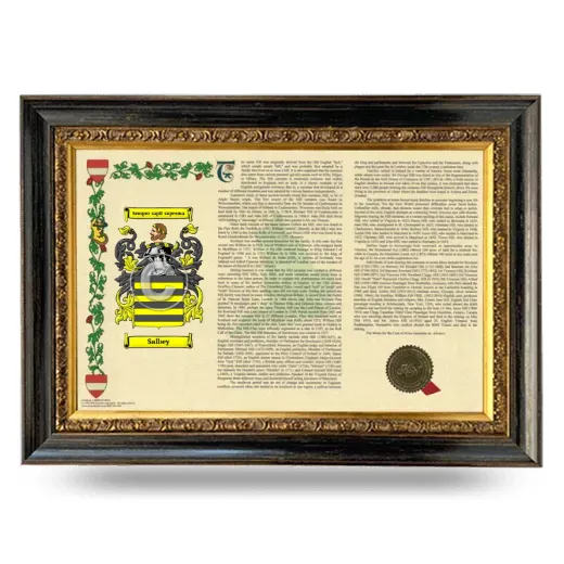 Salbey Armorial Landscape Framed - Heirloom