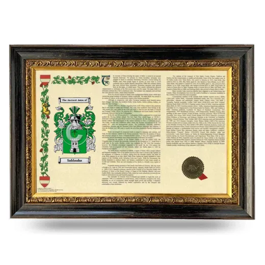Saldanha Armorial Landscape Framed - Heirloom