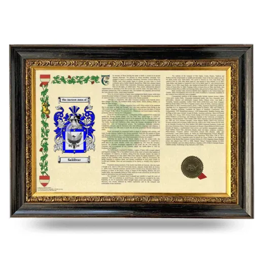 Saldivar Armorial Landscape Framed - Heirloom