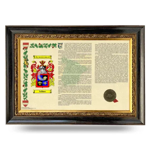 Salinas Armorial Landscape Framed - Heirloom