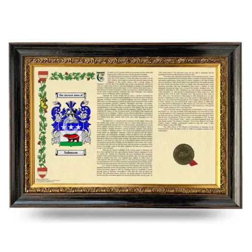 Salomon Armorial Landscape Framed - Heirloom