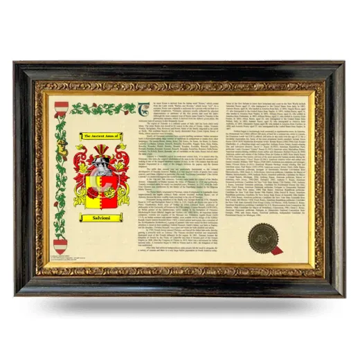 Salvioni Armorial Landscape Framed - Heirloom
