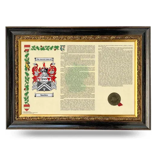 Sanders Armorial Landscape Framed - Heirloom