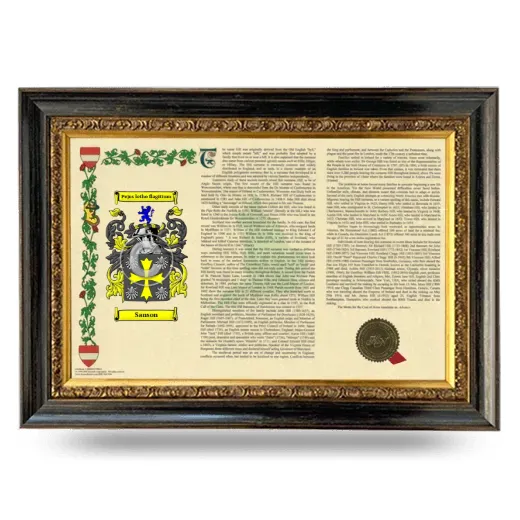 Sanson Armorial Landscape Framed - Heirloom