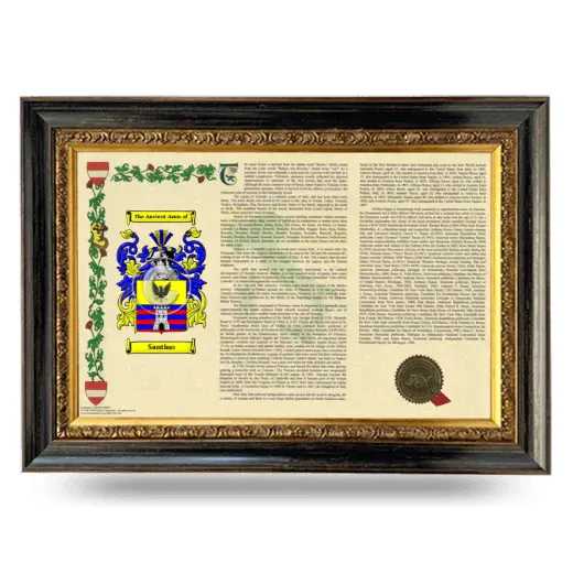 Santino Armorial Landscape Framed - Heirloom