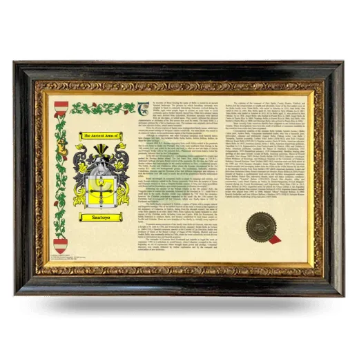 Santoyo Armorial Landscape Framed - Heirloom