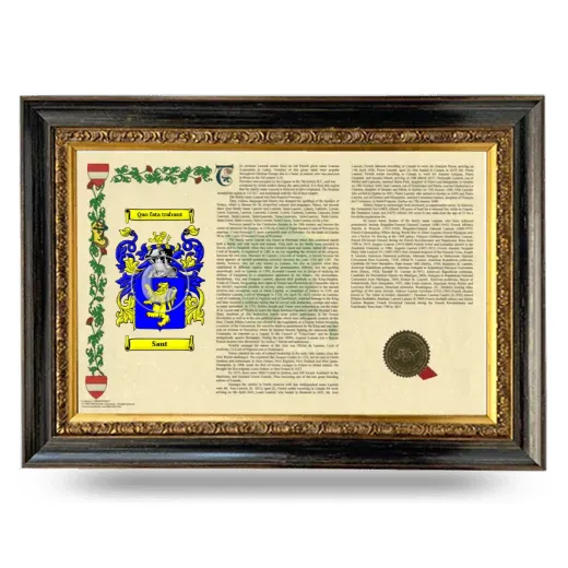 Saut Armorial Landscape Framed - Heirloom