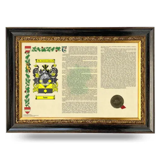 Saut Armorial Landscape Framed - Heirloom