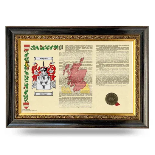 Sauvage Armorial Landscape Framed - Heirloom