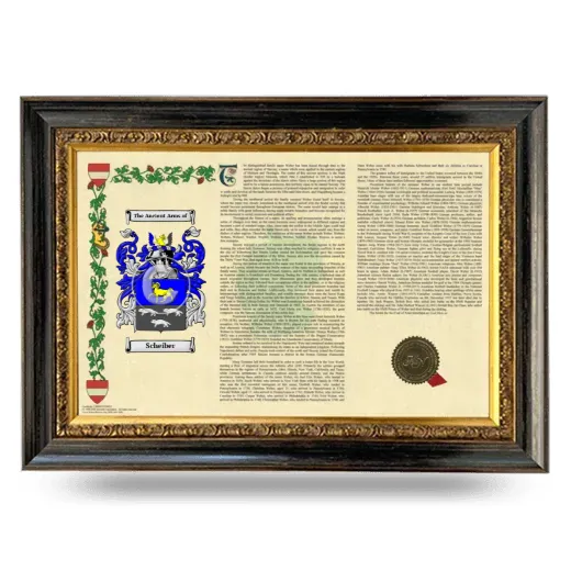 Scheiber Armorial Landscape Framed - Heirloom