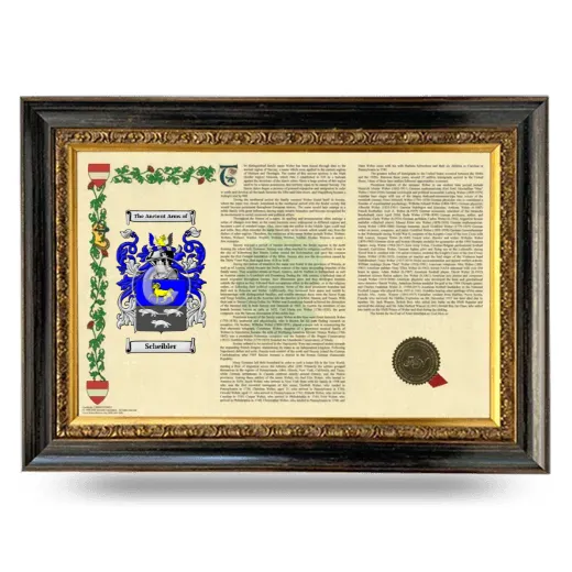 Scheibler Armorial Landscape Framed - Heirloom