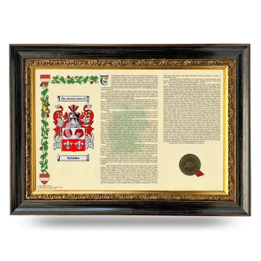 Schieler Armorial Landscape Framed - Heirloom