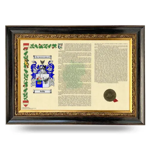 Schly Armorial Landscape Framed - Heirloom