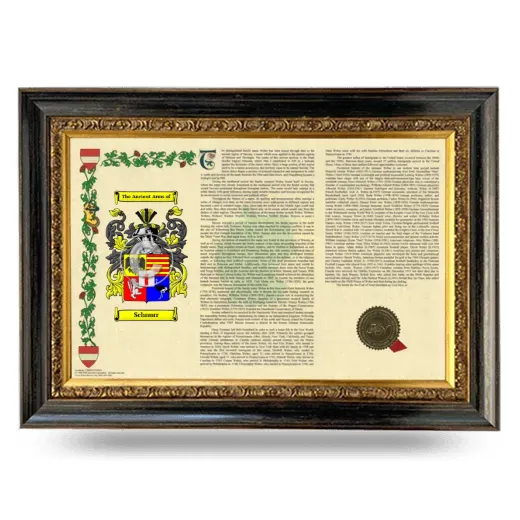 Schnurr Armorial Landscape Framed - Heirloom